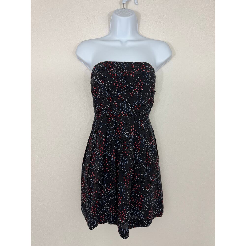BCBGeneration Strapless Abstract Print Mini Dress Size 2